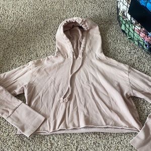Light pink cropped sweatshirt
